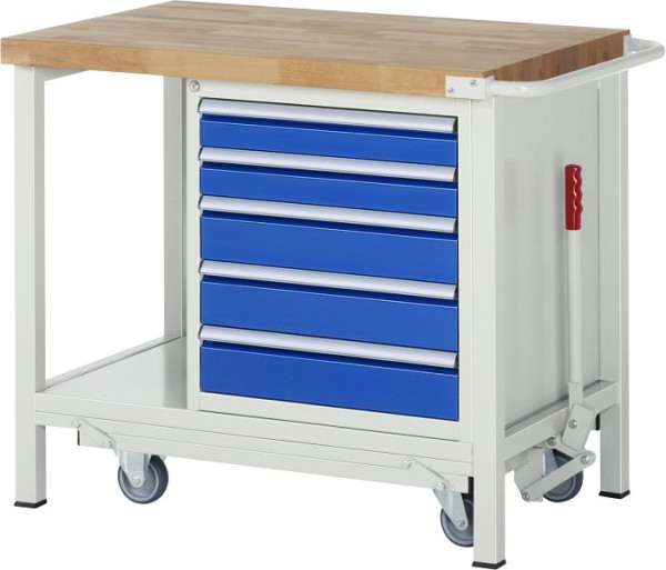 RAU neerlaatbare werkbank 8000 - model 8171, B1000 x D700 x H880 mm, 15-8171A6-107B4F.11
