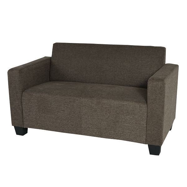 Mendler 2-zits slaapbank Lyon loungebank stof/textiel, bruin, 75622+75623