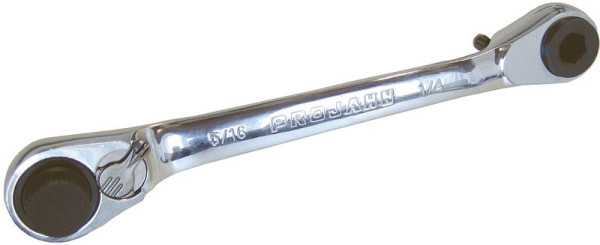 Projahn GearTech 1/4"+ 5/16" bit dubbele ringsleutel, 3914516