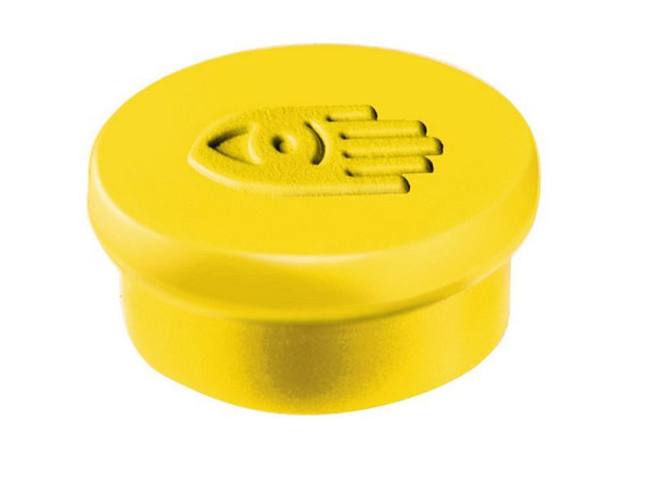 Legamaster magneten 10mm geel, VE: 10 stuks, 7-181005