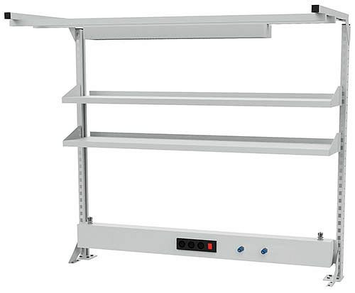 Bedrunka + Hirth meerwandig bouwbreedte 1500 met bovenframe, 1x energiekanaal, 2x plankafmetingen in mm (BxH): 1500 x 1250, 03.900.15.23