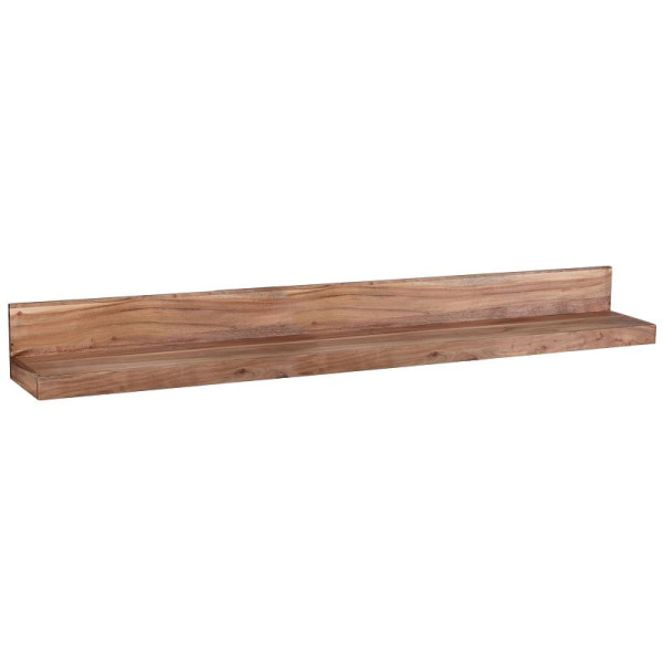 Wohnling wandplank MUMBAI massief acaciahout 160 cm, landhuisstijl, echt hout, natuurlijk product, WL1.581