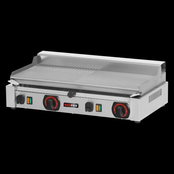 RM elektrische grillplaat, 592x322x182mm, glad/gegroefd grilloppervlak, PD-2020MB