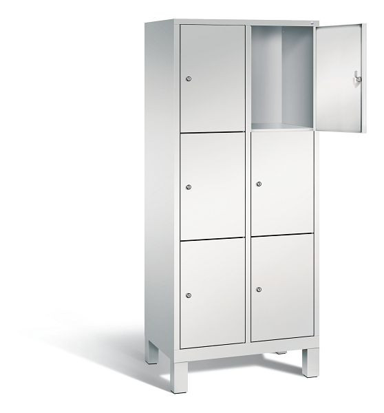 C+P lockerkast Evolo, H1850xW810xD500mm, kleur: lichtgrijs, 48010-223 S10006