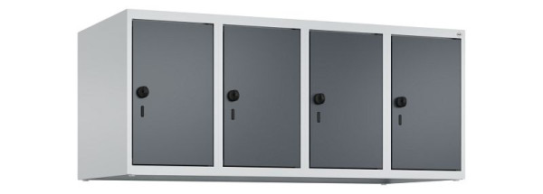 C+P kastopzet Classic PLUS, bovenkast, 7035/7016, veiligheidsdraaisluiting, 500x1200x500mm, 4 vakken, 080090-40 S10008