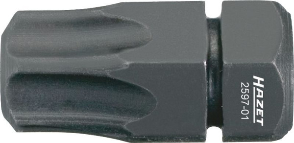 Hazet-bit, massieve zeskant 8 (5/16 inch), binnen TORX®-profiel, T45, koppelgecontroleerd vastdraaien mogelijk (instructies van de fabrikant in acht nemen), 2597-01
