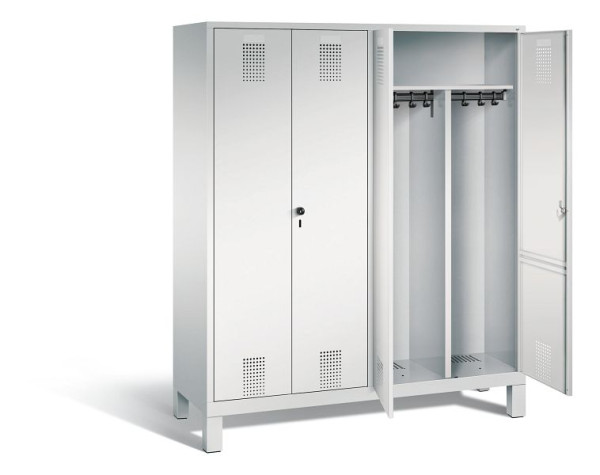 C+P zwart wit kastje Evolo, H1850xB1590xD500mm, kleur: lichtgrijs, 48012-42 S10033