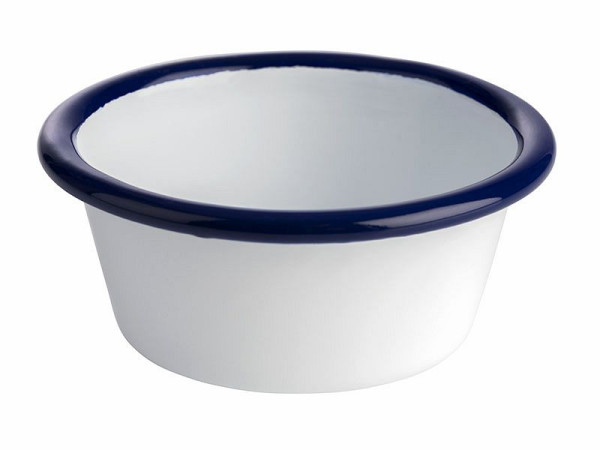 APS kom -ENAMELWARE-, Ø 8 cm, hoogte: 3,5 cm, 0,08 liter, geëmailleerd plaatstaal, binnen: wit, buiten: wit, 40646