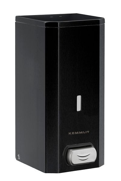 KEMMLIT zeep- en desinfectiemiddeldispenser Basic, handmatig, zwart, 205.939