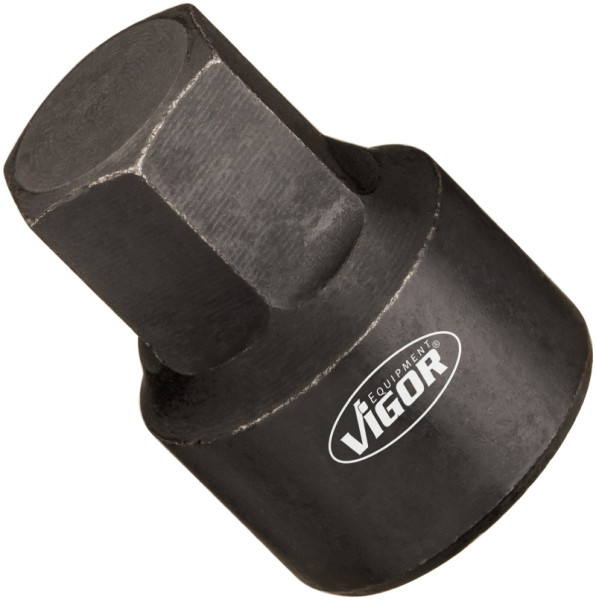 VIGOR dopsleutelinzet, hol vierkant 6,3 mm (1/4 inch), buitenzeskantprofiel, 9 mm, lengte: 20 mm, V7158-3
