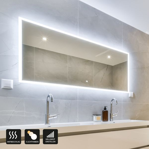 HOME DELUXE LED spiegel rechthoekig NOLA – 160 x 70 cm, 49929