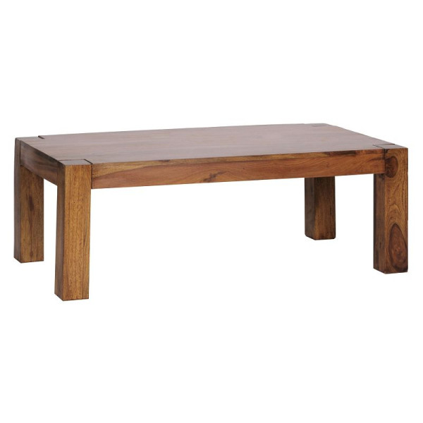 Wohnling salontafel MUMBAI massief sheeshamhout 110 cm breed design donkerbruine landelijke stijl, WL1.211