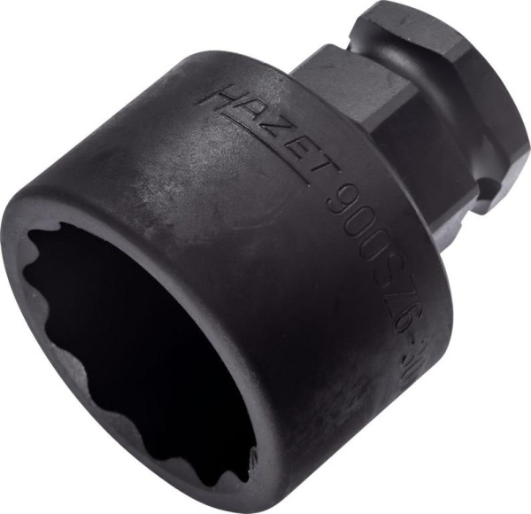 Hazet impact, machine schroevendraaierdop, dubbel zeskant, hol vierkant 12,5 mm, buitenzeskant 24 mm, 30 mm, 900SZ6-30