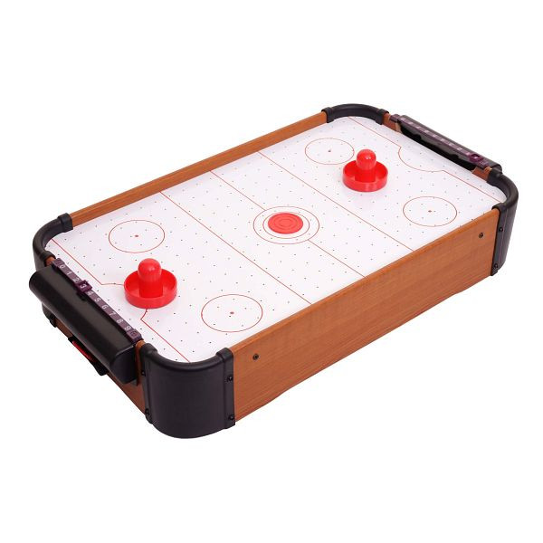 Mendler Mini Air Hockey HWC-J10, tafelspel airhockey inclusief toebehoren, hout 56x30x10cm, 72514