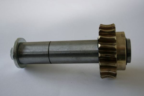 ELMAG wormwiel (messing) met as (nr. 116) voor HY 180-4, 9709153