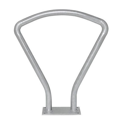DENIOS leunbeugel ronde buis, thermisch verzinkt, voor pluggen, hoogte 800 mm, 310955