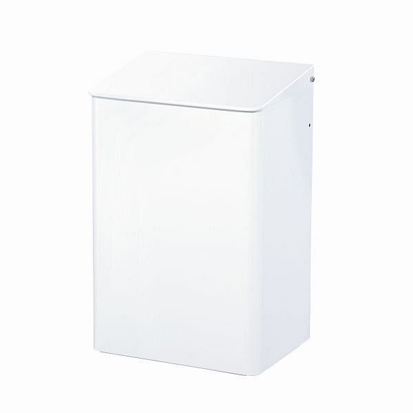 Air Wolf afvalbak met 15 liter inhoud, Omicron II serie, H x B x D: 417 x 274 x 213 mm, wit aluminium, 35-781