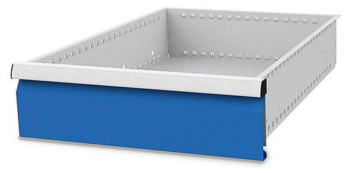 Bedrunka + Hirth lade, incl. Rails, R 18-24, paneelhoogte 150 mm, draagvermogen 100 kg, afmetingen in mm (BxDxH): 450 x 600 x 150, 60.50.150V10