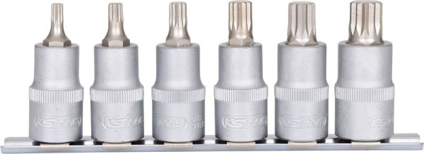 KS Tools 1/2" bitdoppenset XZN, 6-delig, M5-M14, 911.1349