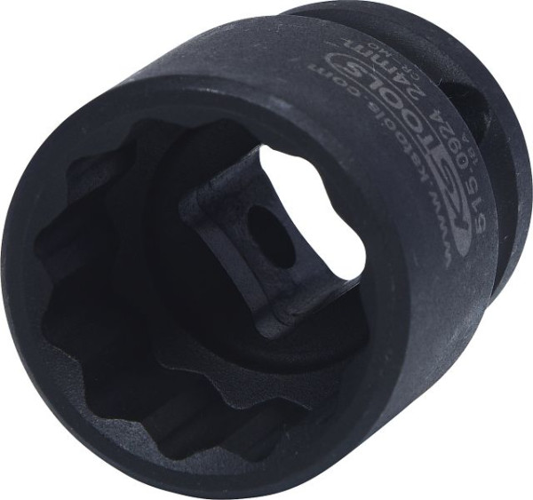 KS Tools 1/2" 12-kant slagdop, kort, 24 mm, 515.0924