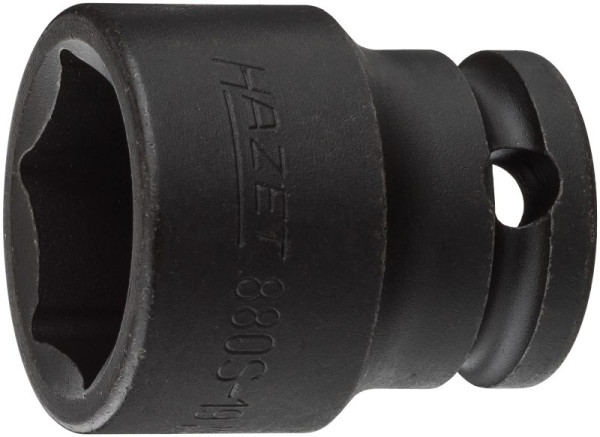 Hazet impact, machine schroevendraaierdop, zeskant, hol vierkant 10 mm, buitenzeskant trekprofiel, 19 mm, 880S-19
