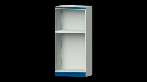 ANKE werkbanken basiskast modulair kastsysteem, model 103, 1015 x 720 x 2200 mm, lege behuizing open, RAL 7035/5010, 631.206