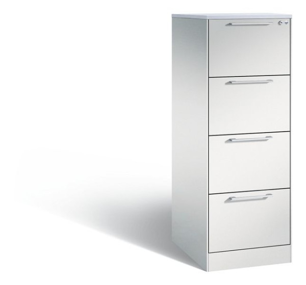 C+P hangarchiefkast Asisto, H1310xB440xD600mm, kleur: lichtgrijs, beugelgreep, 146 225-411 S10198