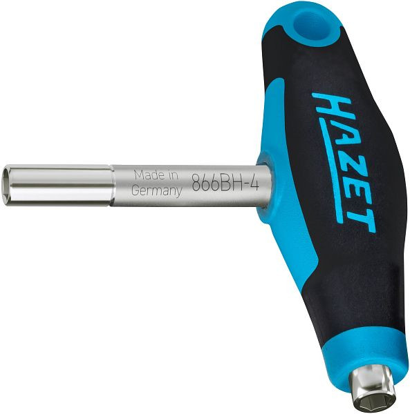Hazet dubbele bithouder met T-greep, zeskant 6,3 (1/4"), 63 mm, 866BH-4