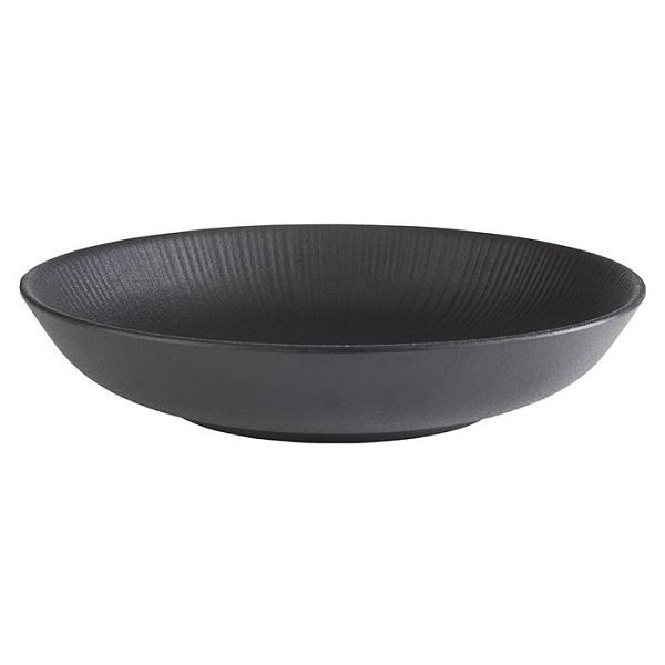 APS kom -NERO-, Ø 22,5 cm, hoogte: 4,5 cm, melamine, zwart, 0,8 liter, 85060