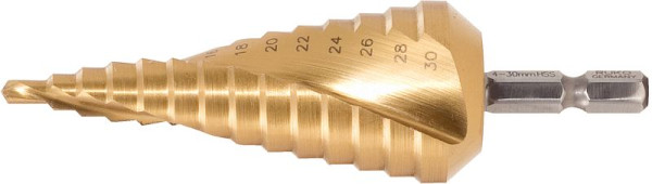 KS Tools HSS-TiN stappenboor, diameter 7-32,5 mm, 11 stappen, 330.2363
