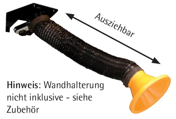 GEOVENT COMPACT afzuigarm met interne verbindingen, telescopische verlenging 1,4 -3 m ø200 mm, 01-707