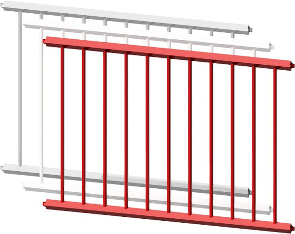 Schake-hekrooster, hekpaneel, hartafstand: 750 mm, thermisch verzinkt, 418_07
