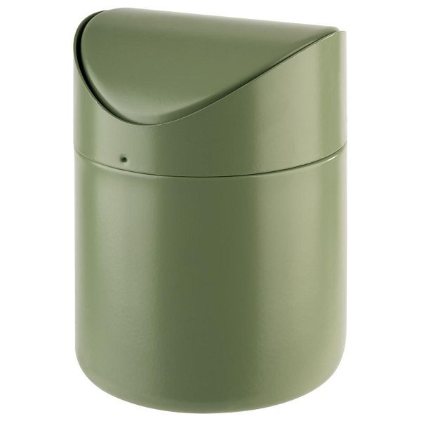 APS tafelafvalcontainer in rookgroen, Ø 12 cm, hoogte: 17 cm, met bajonetsluiting, 40802
