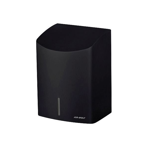 Air Wolf handendroger, M-serie, H x B x D: 289 x 203 x 178 mm, zwart roestvrij staal, 10-427