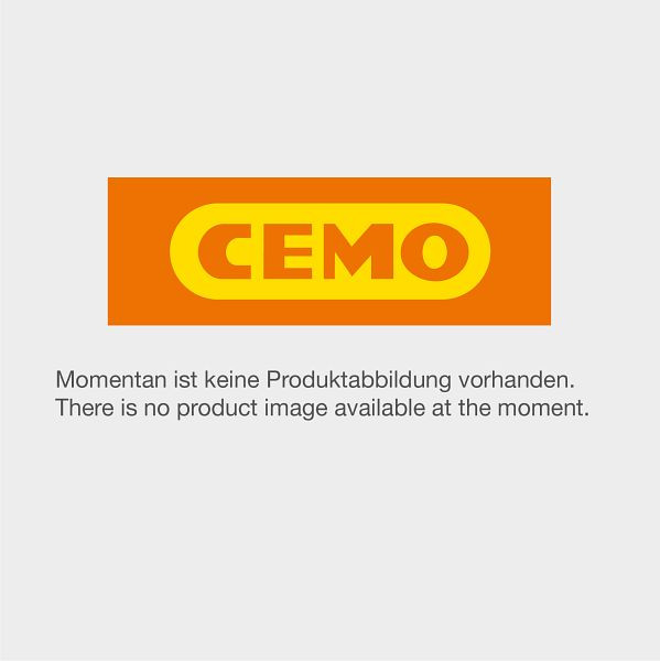 Cemo DT-Mobil Easy 210 liter met CAS accu 4 Ah en scharnierend deksel, 11601
