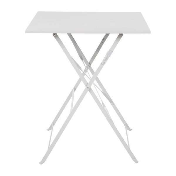 Bolero vierkante opklapbare terrastafel staalgrijs 60cm, GK988