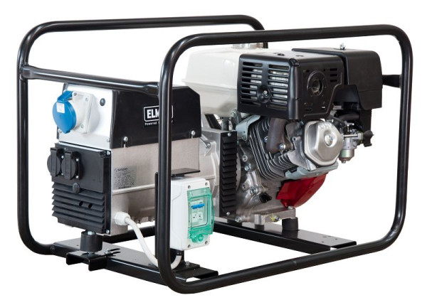 ELMAG stroomgenerator SEB 7000W, met HONDA motor GX390, inclusief thermisch-magnetische stroomonderbreker, 53109
