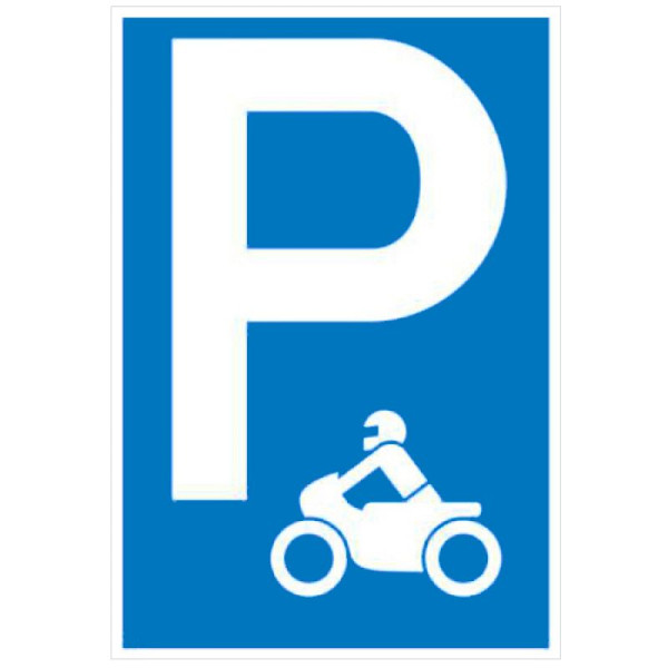 Stein HGS HGS parkeerbord, parkeerplaats voor motorfietsen, 400 x 600 mm / aluminium, reliëf, 11.5134