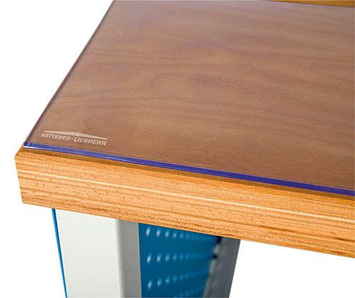 Bedrunka + Hirth zachte PVC werkbankhoezen, 1500 x 750 x 4 mm, 0315754TRA