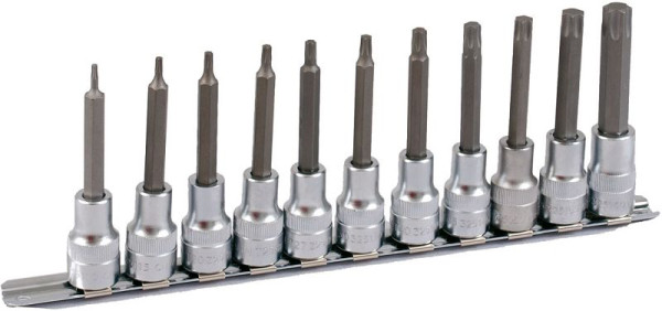Projahn 1/2" bit doppenset op rail 11 delig T10-T60, 4231