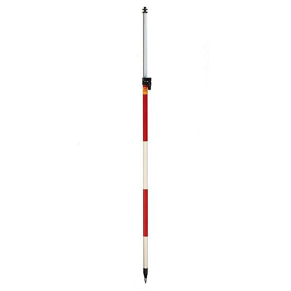 proNIVO prismastok met snelklemming, 1,40 - 2,50 m, 5/8" schroefdraad, 206-SP25QL-5/8