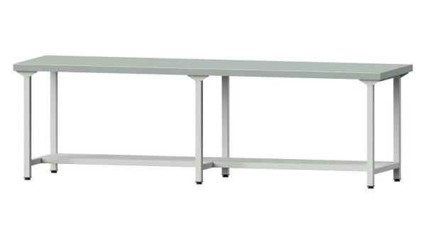 ANKE werkbanken werktafel, model 191, 2800 x 800 x 850 mm, RAL 7035, ZBP 50 mm, 401.462