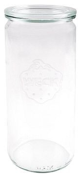 Contacto Weck glazen pot 1062 ml met deksel RR80, VE: 6 stuks, 2704/100