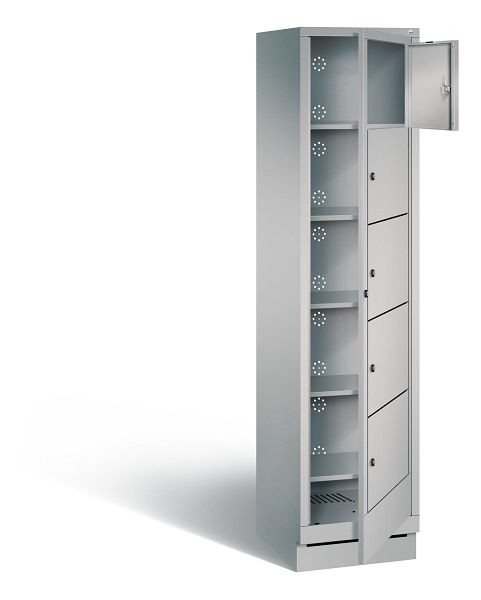 C+P wasautomaat Evolo, H1800xB420xD500mm, kleur: wit aluminium, 48160-105 S10088