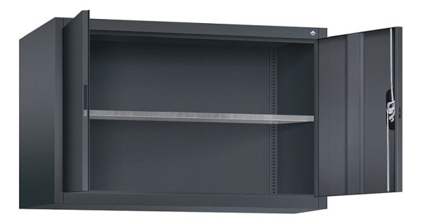 C+P bovenkast Acurado, H790xB1200xD500mm, kleur: zwart-grijs, verzonken handgreep, 9485-009 S10085