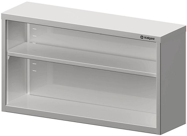 Stalgast bovenkast, hoogte 600 mm, open, gelast