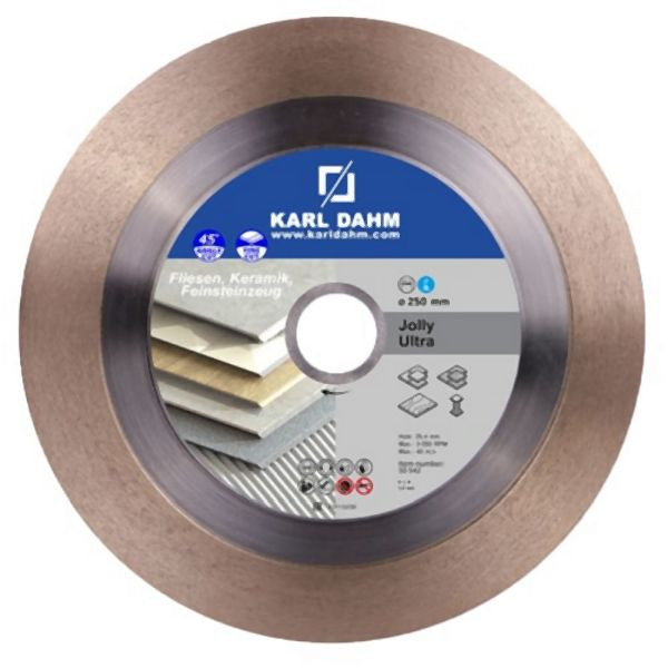 Karl Dahm diamantdoorslijpschijf Jolly-Ultra Ø 250 mm, 50542