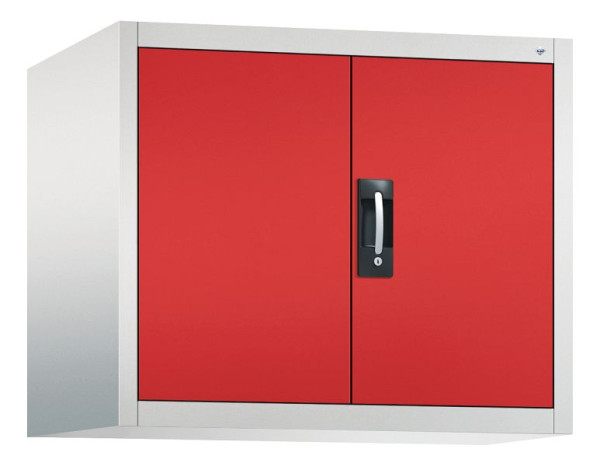 C+P bovenkast Acurado, H790xW930xD600mm, kleur: lichtgrijs / vuurrood, verzonken handgreep, 9295-000 S10015