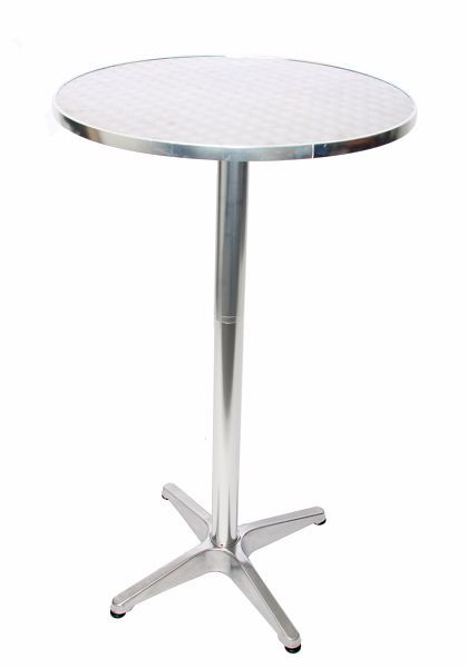 Mendler aluminium bartafel, in hoogte verstelbaar 70/110cm, Ø=60cm, opklapbaar, onderstel met gegoten beton, 11353