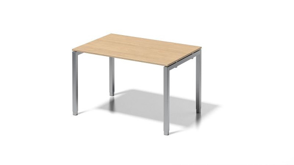 Bisley Cito bureau, 650-850 mm in hoogte verstelbaar U-frame, H 19 x B 1200 x D 800 mm, esdoorn/zilver, DUH1208MP355